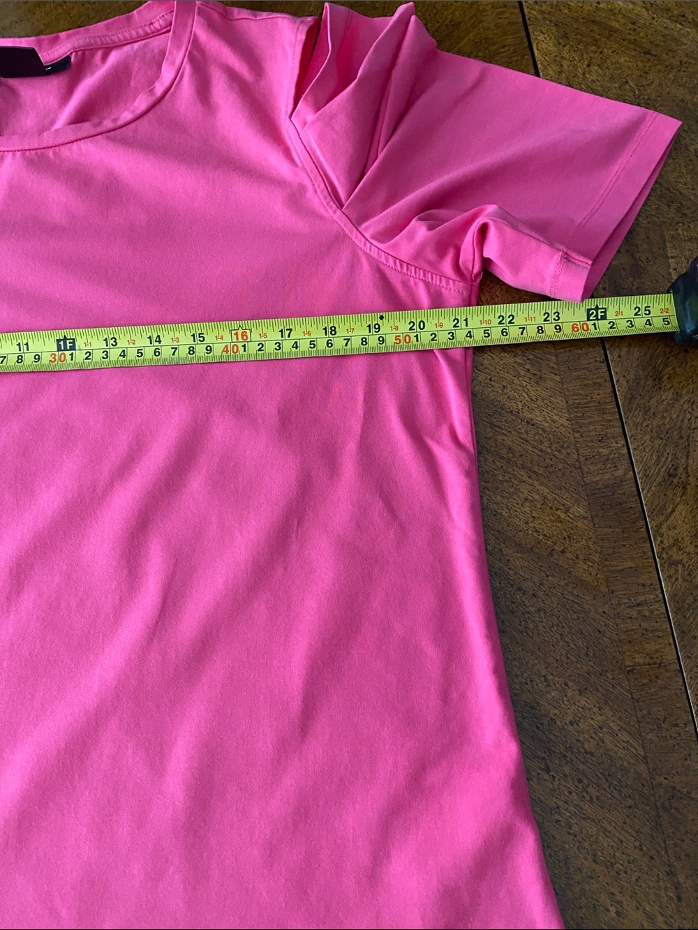 DKNY Bright Pink Cold-Shoulder Top - Picture 5 of 5